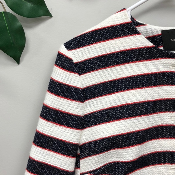 ❤️ Banana Republic Striped Tweed crop blaze - Picture 2 of 9